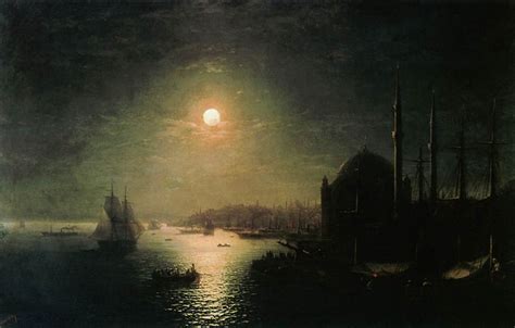 Moonlit Night In Constantinople In H Ivan Konstantinovich