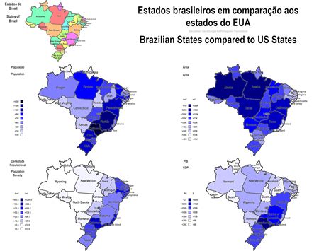 Brazilian States Compared To Us States R Mapporn