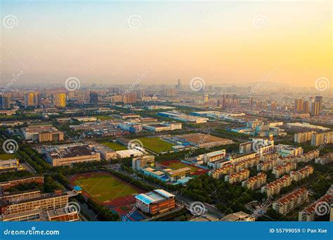 Suzhou, Suzhou Industrial Park Stock Image - Image of estate, curtain ...