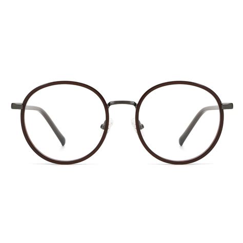 Best Quality Acetate With Metal Retro Round Shape For Women Classical