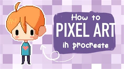 How To Draw Pixel Art On Procreate Youtube