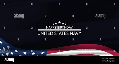 Commemorating The United States Navy Birthday Stock Vector Image And Art