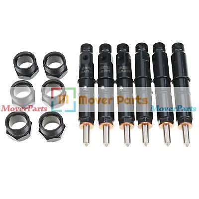 6 PCS Fuel Injector 3283562 For Cummins 6B 6BT 6BTA 5 9L KDAL59P6