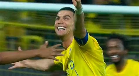 Cristiano Ronaldo Anotó Un Doblete En Tres Minutos Con Al Nassr Ante Al Okhdood Video