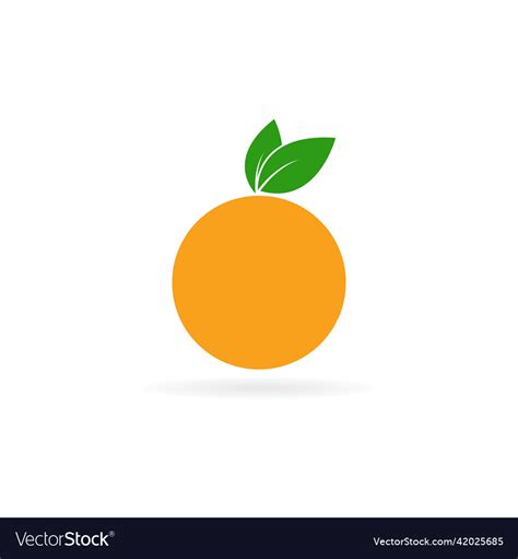 Orange Fruit Logo Royalty Free Vector Image Vectorstock