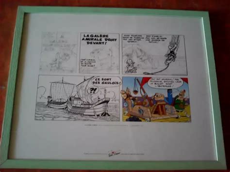 SÉRIGRAPHIE ASTÉRIX LA galére d Obélix Uderzo Tache d encre EUR 175 00