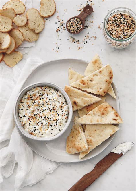 Whipped Feta And Goat Cheese Everything Bagel Dip