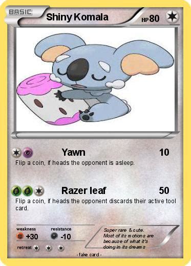 Pokémon Shiny Komala - Yawn - My Pokemon Card