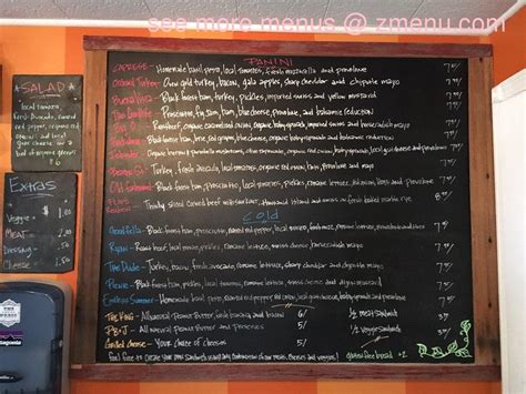 Menu At The Local Press Cafe Portland