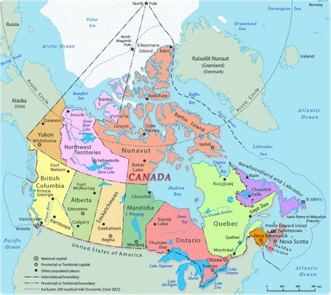 Mapa De Canada Con Nombres Para Imprimir Images