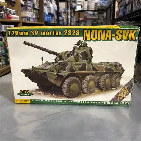 1 72 Nona SVK 120mm SP Mortar 2S23 Model Kit Hobbies Toys Toys