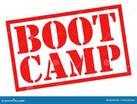 Boot Camp Stamp Cartoon Vector 86201585