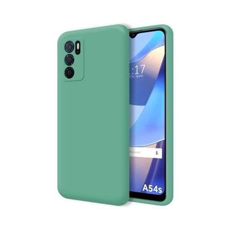 Funda Silicona Líquida Ultra Suave Para Oppo A54s Color Verde con