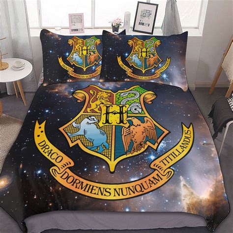 Harry Potter Hogwarts Logo 3 Pieces Bedding Sets Comfortable Soft