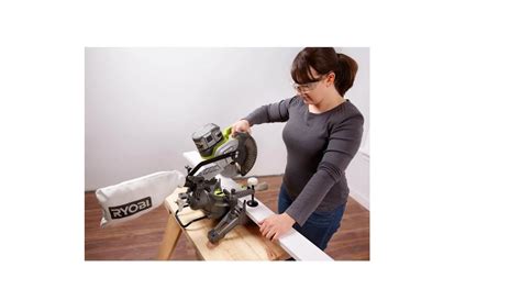 RYOBI P553 PSK005 ONE 18V Cordless 7 1 4 In Compound Miter Saw With 2