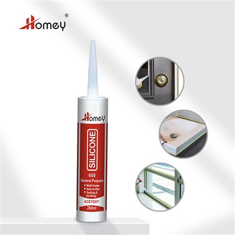 Homey Acetic General Purpose Silicone Sealant For DIY And Hardware