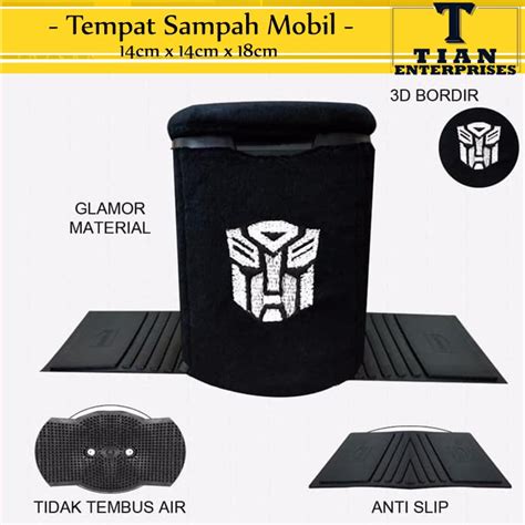 Jual Tempat Sampah Mobil Motif Transformer Tong Sampah Car Dustbin