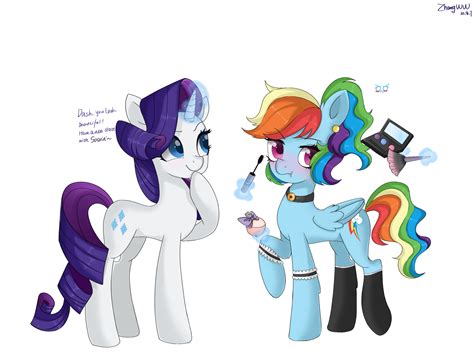 по Iaj Laj Rainbow Dash Рэйнбоу Дэш Rarity Рэрити Mlp Art