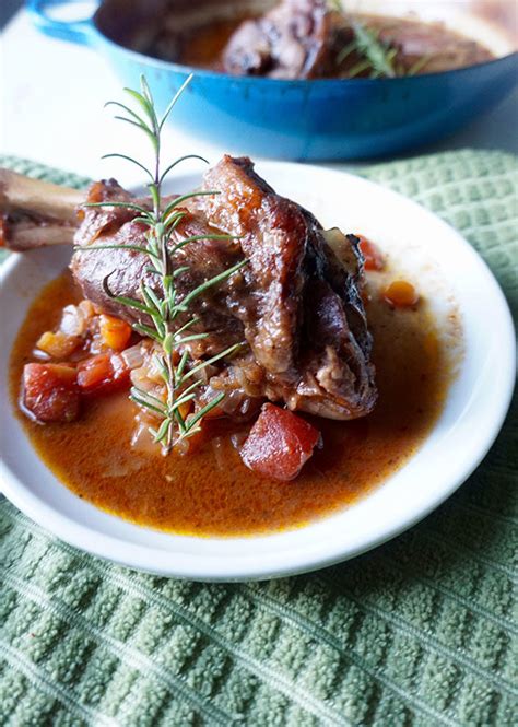 Braised Rosemary Lamb Shanks recipe