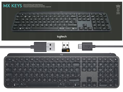 Bezprzewodowa Logitech MX KEYS Illuminated podświetlana klawiatura