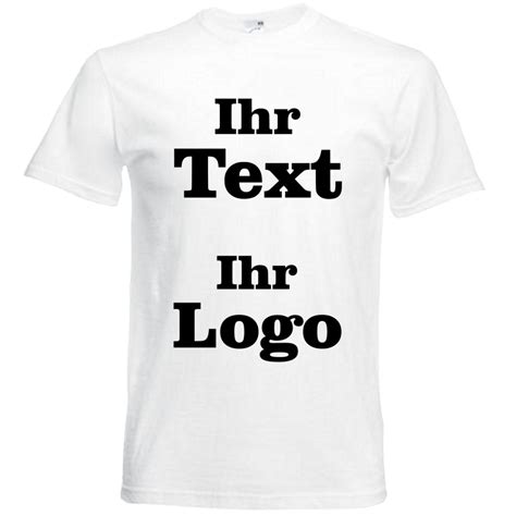 T Shirts Bedrucken Ihr Text Motiv Oder Logo Freie Auswahl