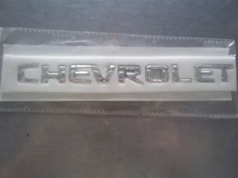 Letras Cromadas Emblema Chevrolet Aveo Optra MercadoLibre