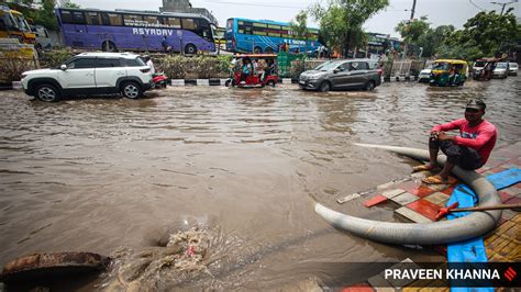 Waterlogging And Traffic Snarls Reported As Delhi Receives Spells Of