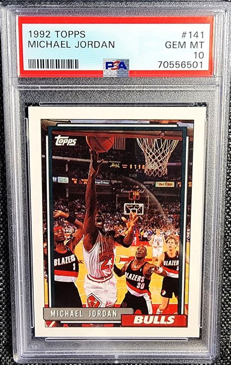 MICHAEL JORDAN 1992 TOPPS 141 PSA 10 GEM PRISTINE NEW RARE EBay