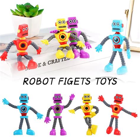 1pcs Robot Figets Toys Creative Wire Robot Twisted Tdeformed Ever