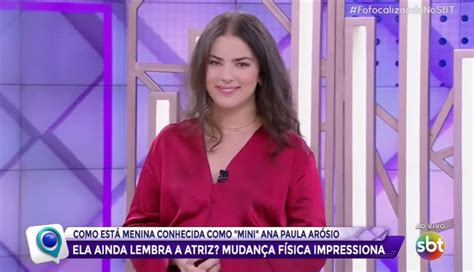 Mini Ana Paula Arósio reaparece na TV e impressiona veja fotos