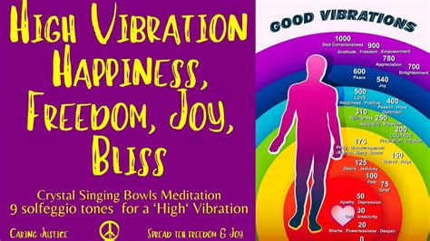 High Vibration Happiness Freedom Joy Bliss Crystal Singing Bowls