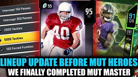 Final Lineup Update Before Mut Heroes Finally Got 95 Master Pat