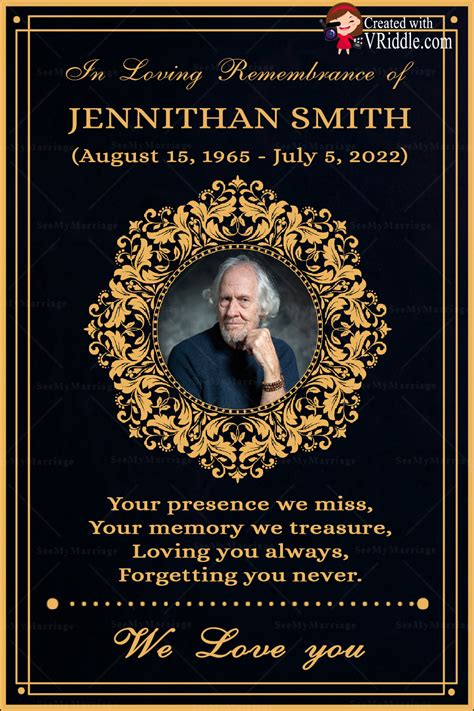 Obituary Design Templates Vriddle