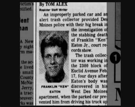 Who were the two suspects arrested in Ken Eaton's 1988 murder? Details ...