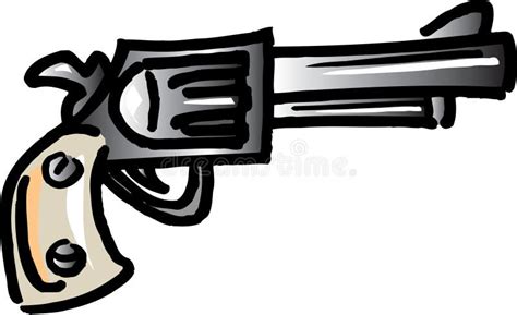 Cowboy Pistol stock vector. Illustration of shoot, cowboy - 5627899