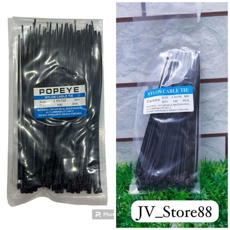 Jual Kabel Ties Hitam 10cm 15cm 20cm 25cm 30cm Harga 1pack Isi