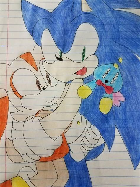 Sonic and Cream by CinamounRoll on DeviantArt | Sonic, Sonic fan art ...