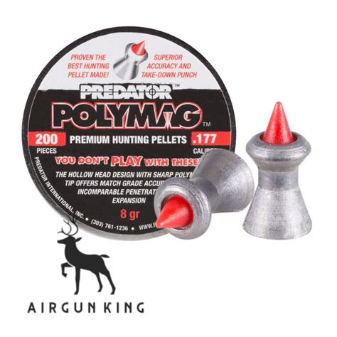 Buy Amazing Jsb Predator Polymag Pellets Cal Airgun King