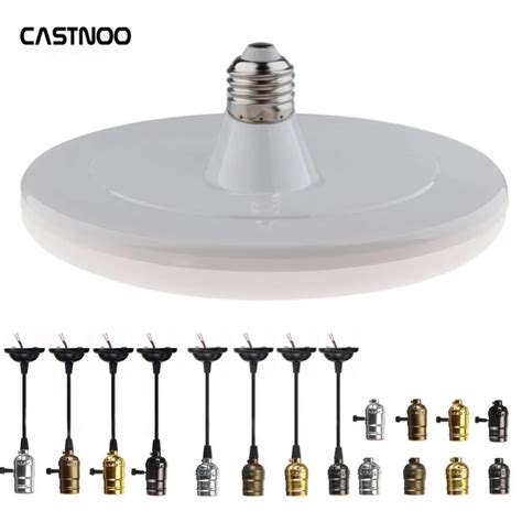 Castnoo Led Ufo Flat Light Energy Saving Lamp 40w 220v Led Bulb E27 Led Lightbulb Lamp Holder