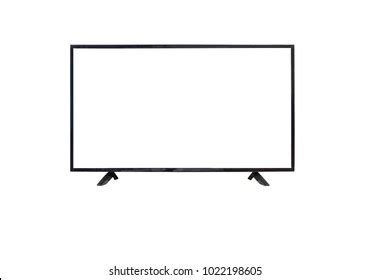 White Screen Led Tv Television Isolated Stock Photo 2261383179