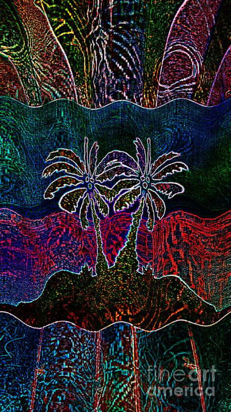 Palm Tree Abstraction Digital Art By Jd Poplin Fine Art America