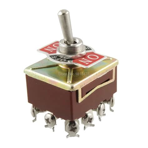 Ac 15a250v 10a380v Screw Terminals Onoffon 4pdt Toggle Switch In