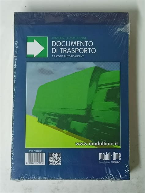 Ddt Documento Di Trasporto F To A Fogli A Duplice Copia Ebay