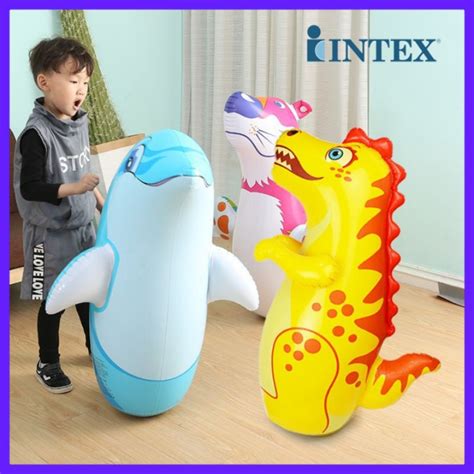 Jual Mainan Boneka Sansak Samsak Balon Tinju Anak Dinosaurus Intex