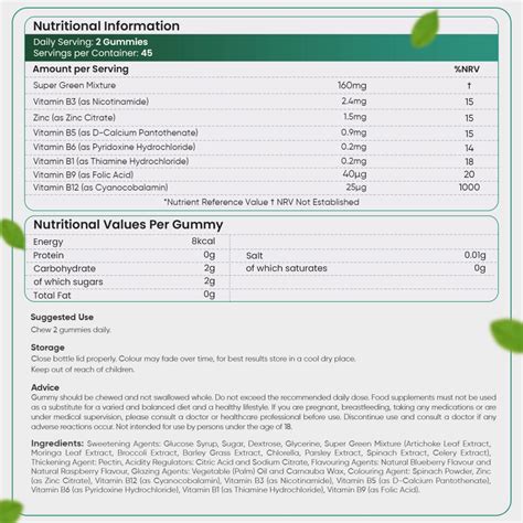 Køb Super Greens Gummies 90 stk l WeightWorld