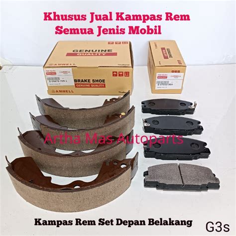 Jual KAMPAS REM SET PANTHER KOMPLIT DEPAN BELAKANG Shopee Indonesia