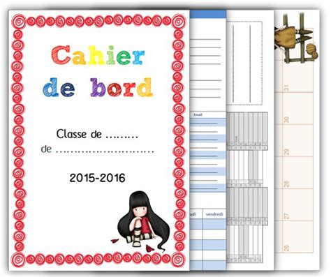 Mon cahier de bord 2015 2016 zone A Ô tableau