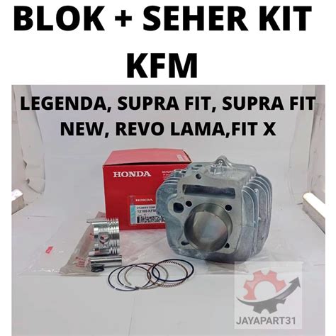 Jual Cylinder Blok Seher Piston Ring Honda Kfm Original Legenda Supra