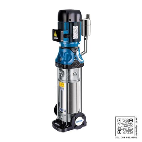 ปั๊มน้ำแนวตั้งสแตนเลส Vertical Multistage Pump ขนาด 4kw 380v Cnp รุ่น