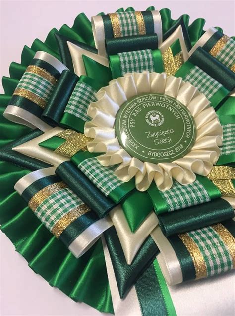 Pin By Ewa Mach On Rozety Ribbon Rosettes Rosettes Award Ideas